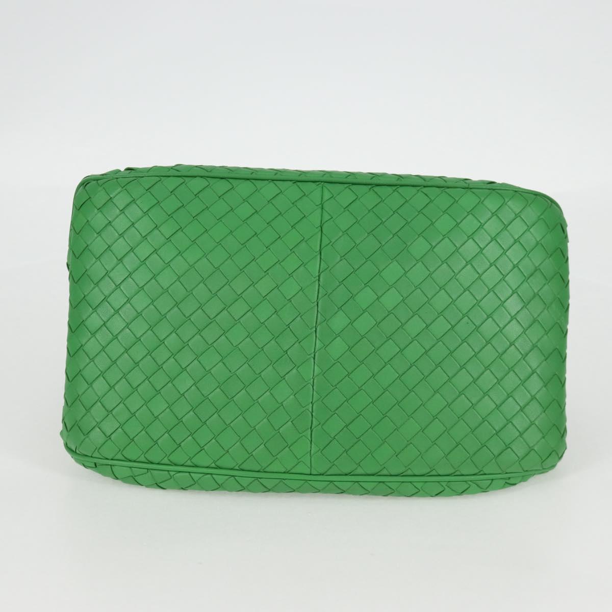BOTTEGA VENETA INTRECCIATO Hand Bag Leather Green 156586 Auth 136456V