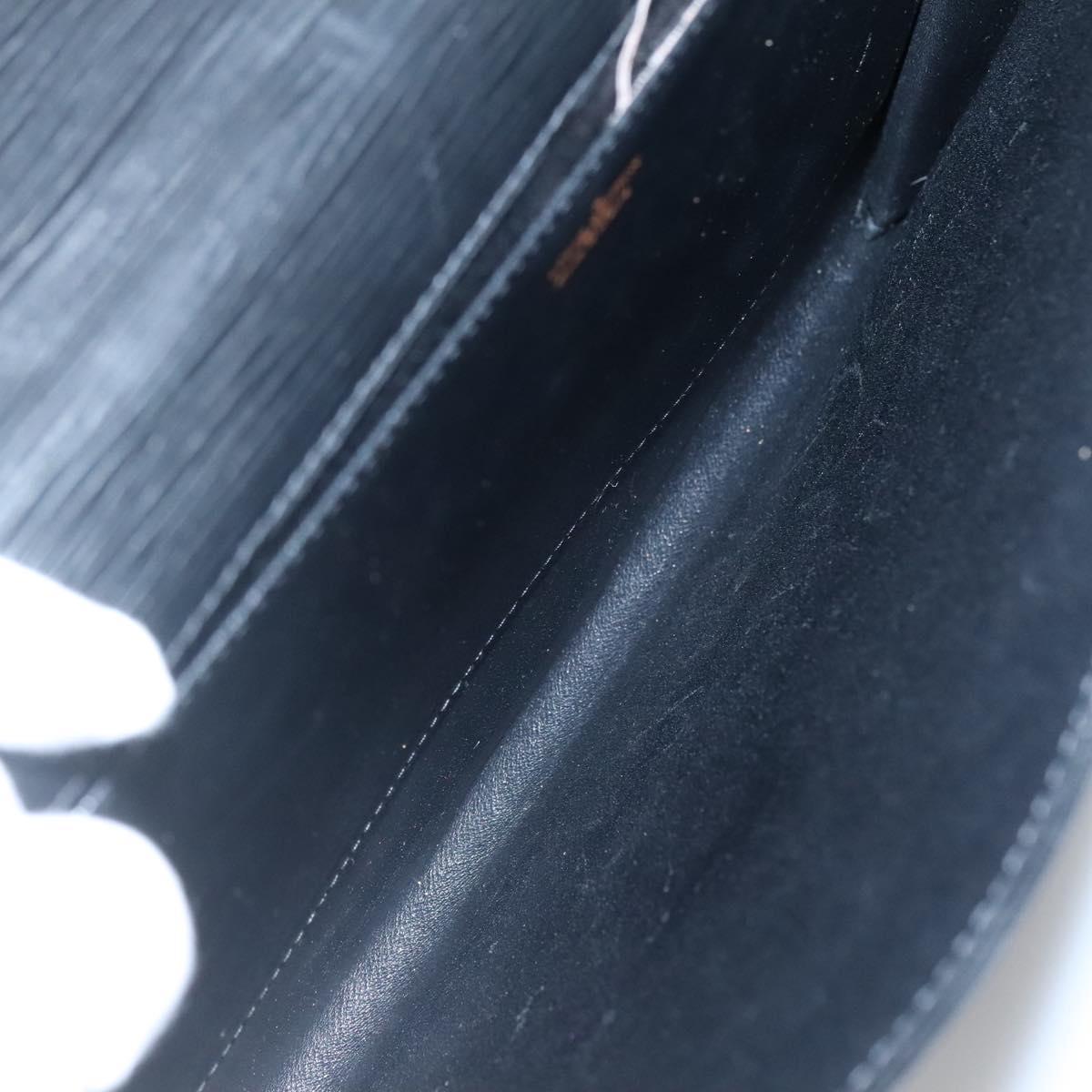 LOUIS VUITTON Epi Jena Clutch Bag Black M52722 LV Auth 136480