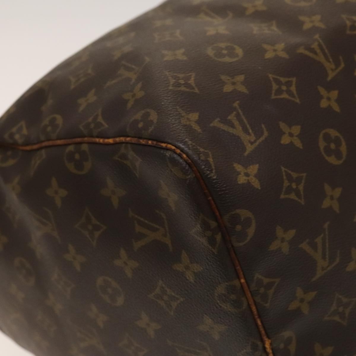 LOUIS VUITTON Monogram Keepall 55 Boston Bag M41424 LV Auth 136505