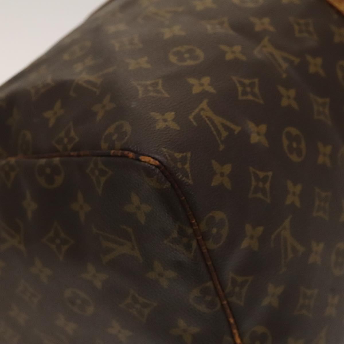 LOUIS VUITTON Monogram Keepall 55 Boston Bag M41424 LV Auth 136505