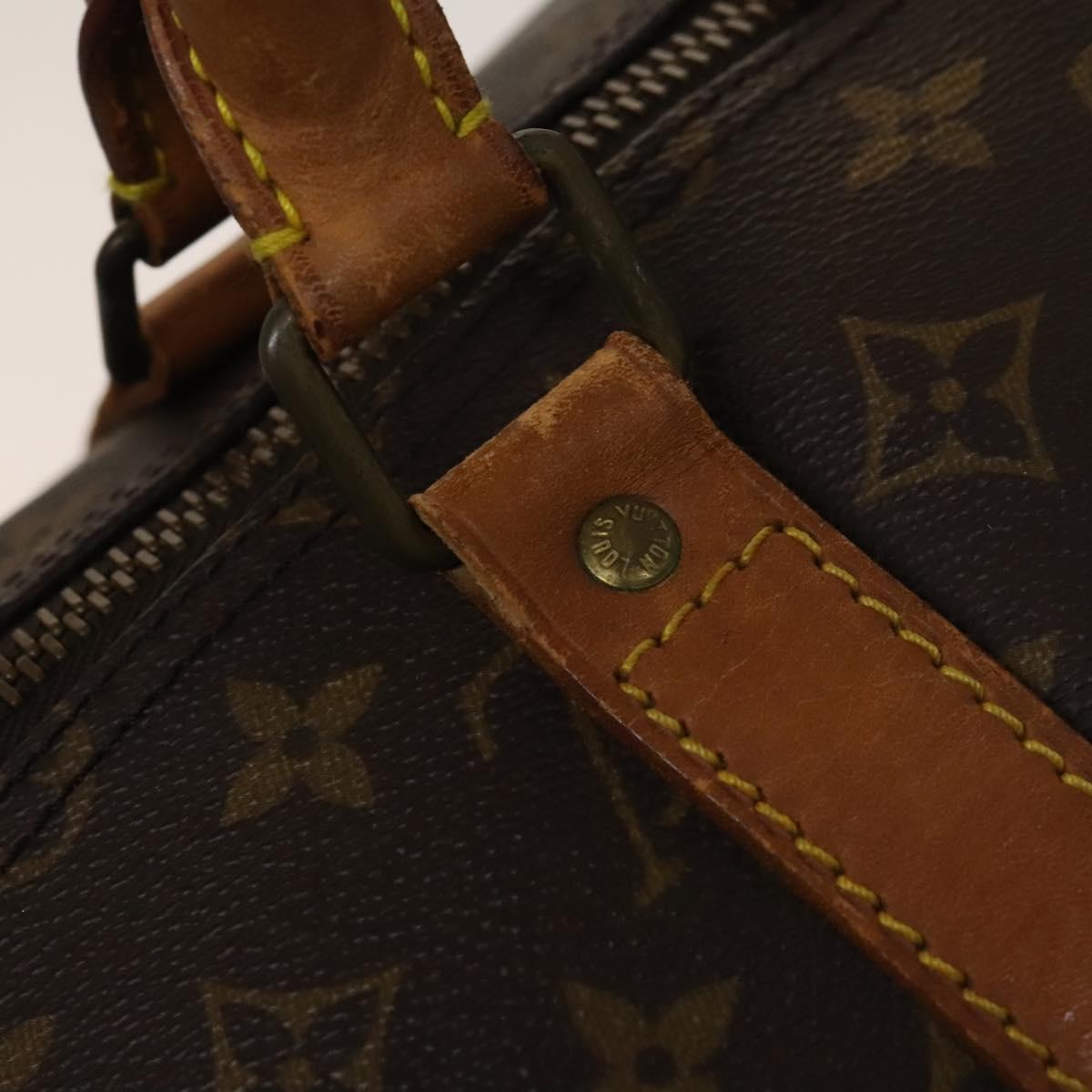 LOUIS VUITTON Monogram Keepall 55 Boston Bag M41424 LV Auth 136505