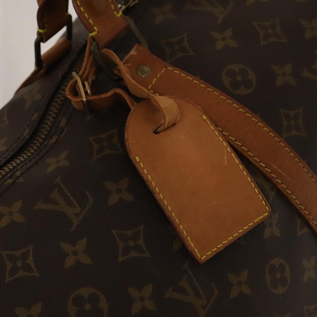 LOUIS VUITTON Monogram Keepall 55 Boston Bag M41424 LV Auth 136505