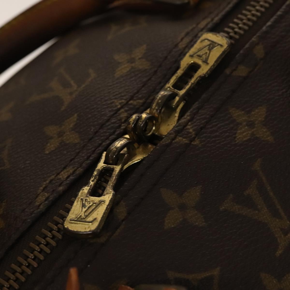 LOUIS VUITTON Monogram Keepall 55 Boston Bag M41424 LV Auth 136505