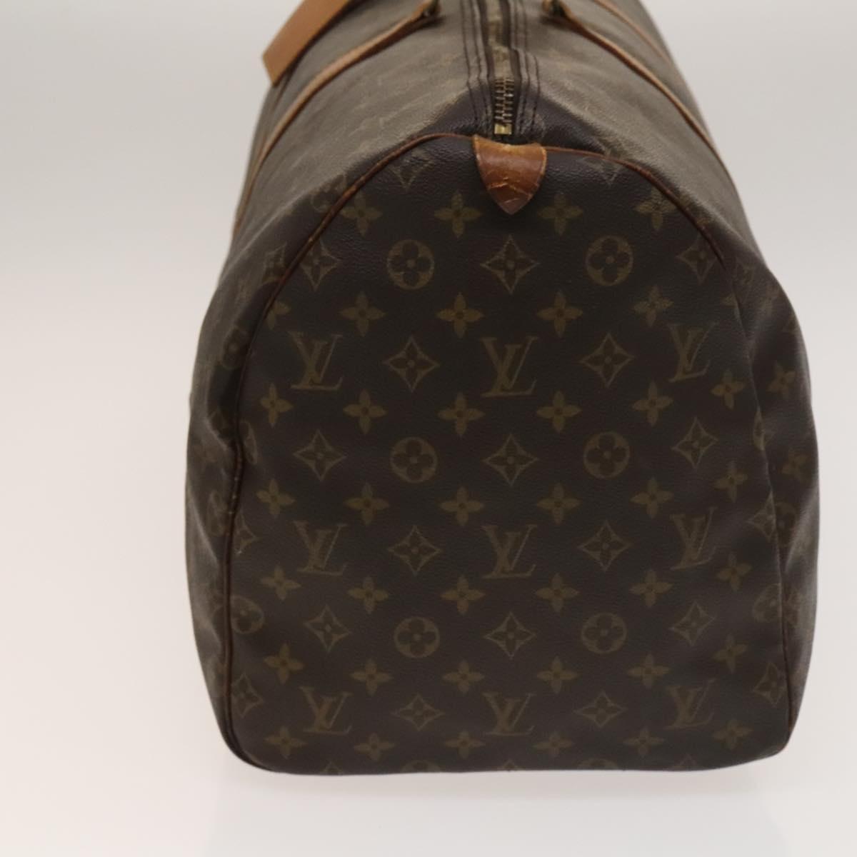 LOUIS VUITTON Monogram Keepall 55 Boston Bag M41424 LV Auth 136505