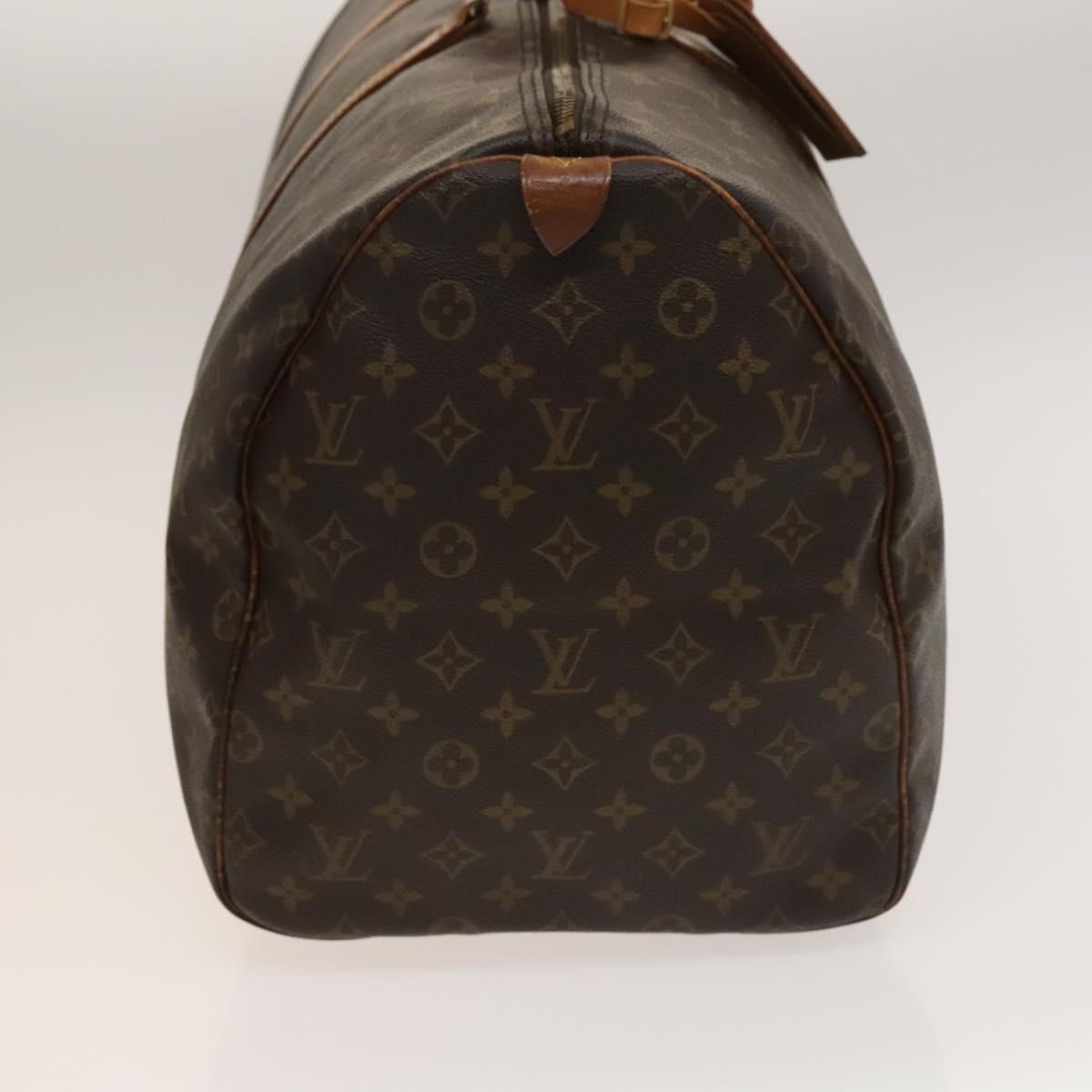 LOUIS VUITTON Monogram Keepall 55 Boston Bag M41424 LV Auth 136505