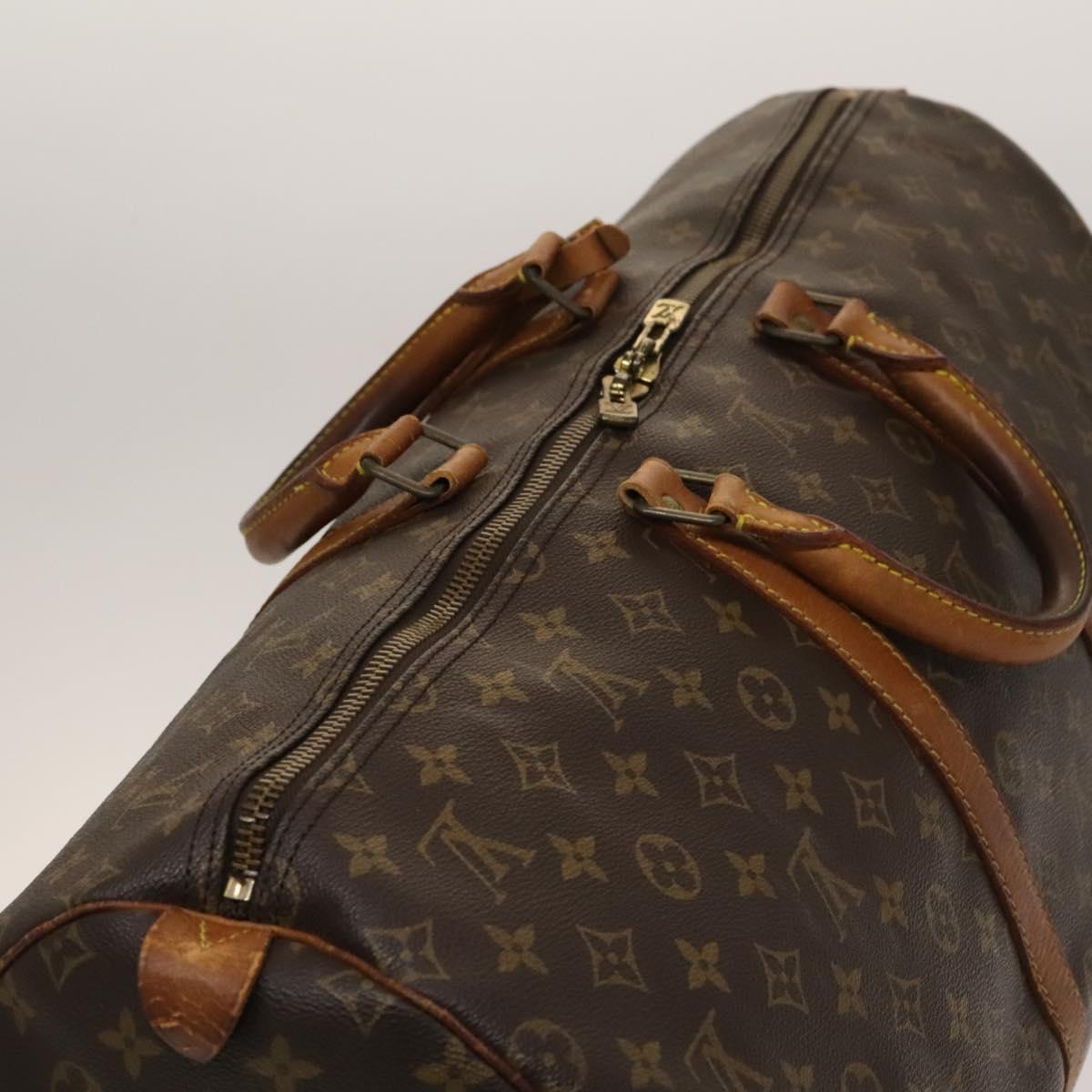 LOUIS VUITTON Monogram Keepall 55 Boston Bag M41424 LV Auth 136505