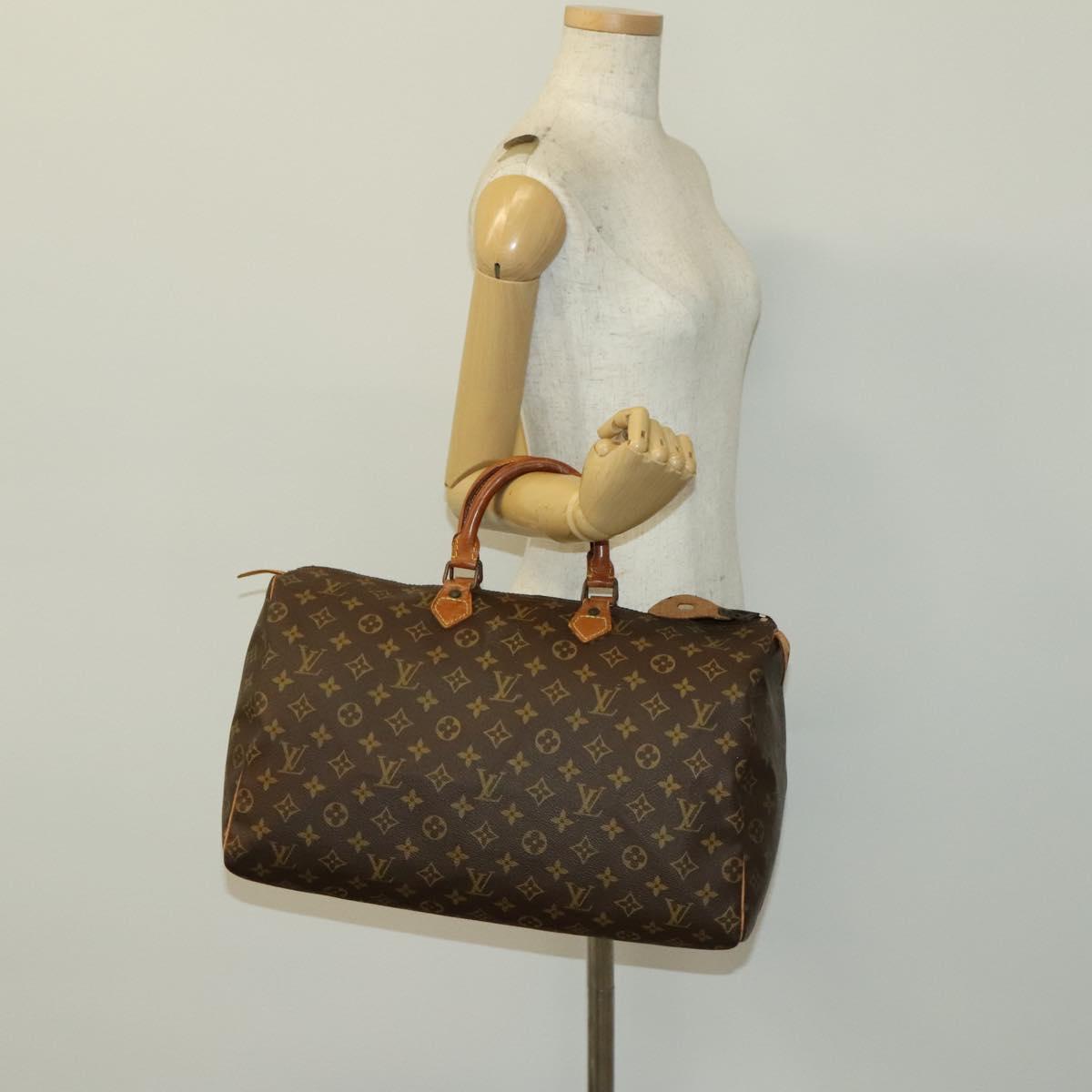 LOUIS VUITTON Monogram Speedy 40 Hand Bag M41522 LV Auth 136515