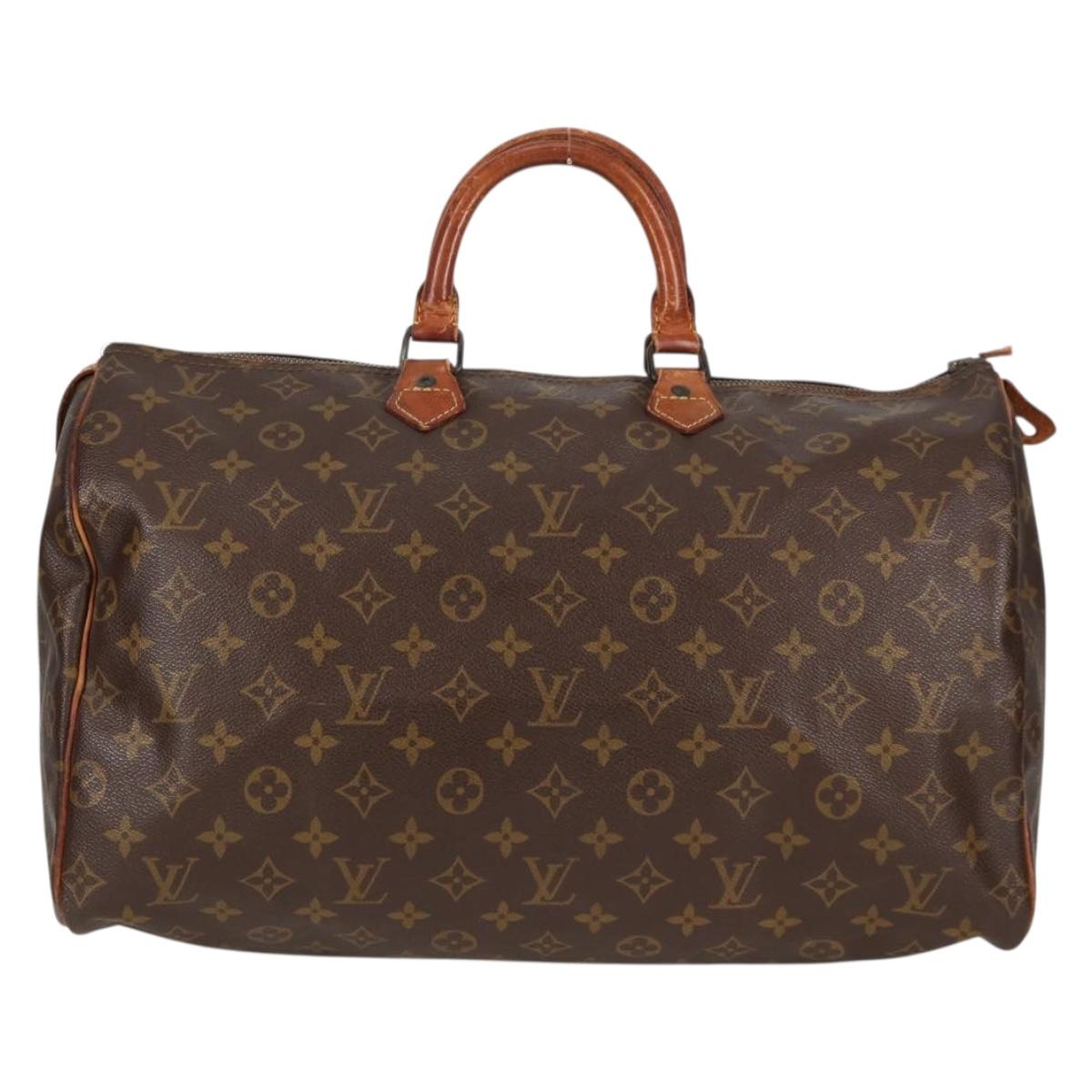 LOUIS VUITTON Monogram Speedy 40 Hand Bag M41522 LV Auth 136516
