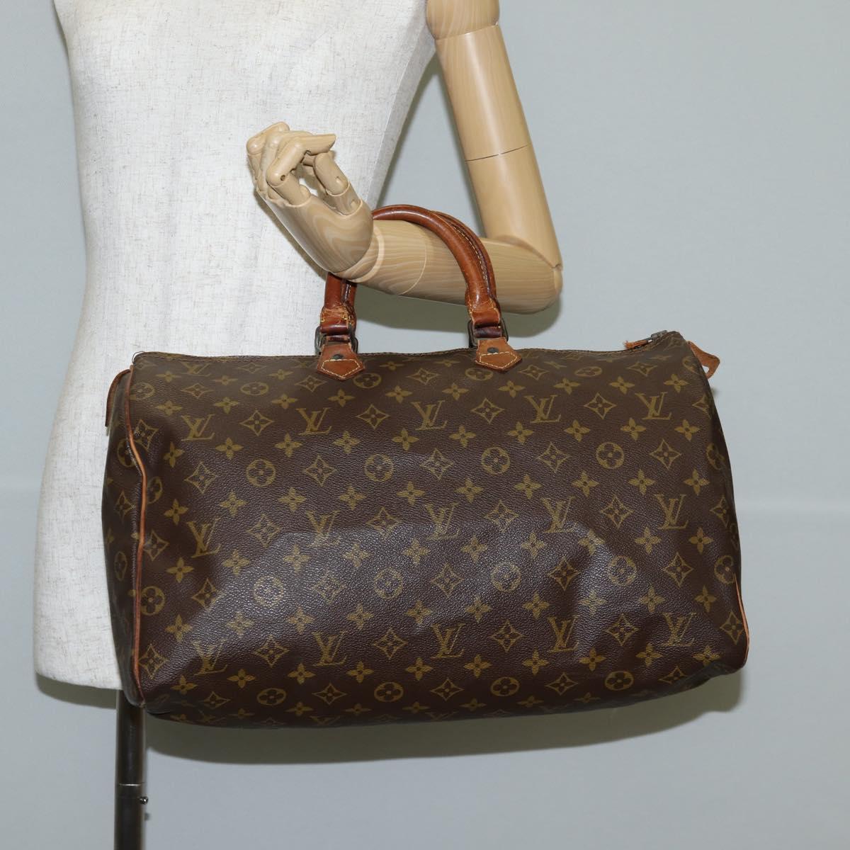 LOUIS VUITTON Monogram Speedy 40 Hand Bag M41522 LV Auth 136516