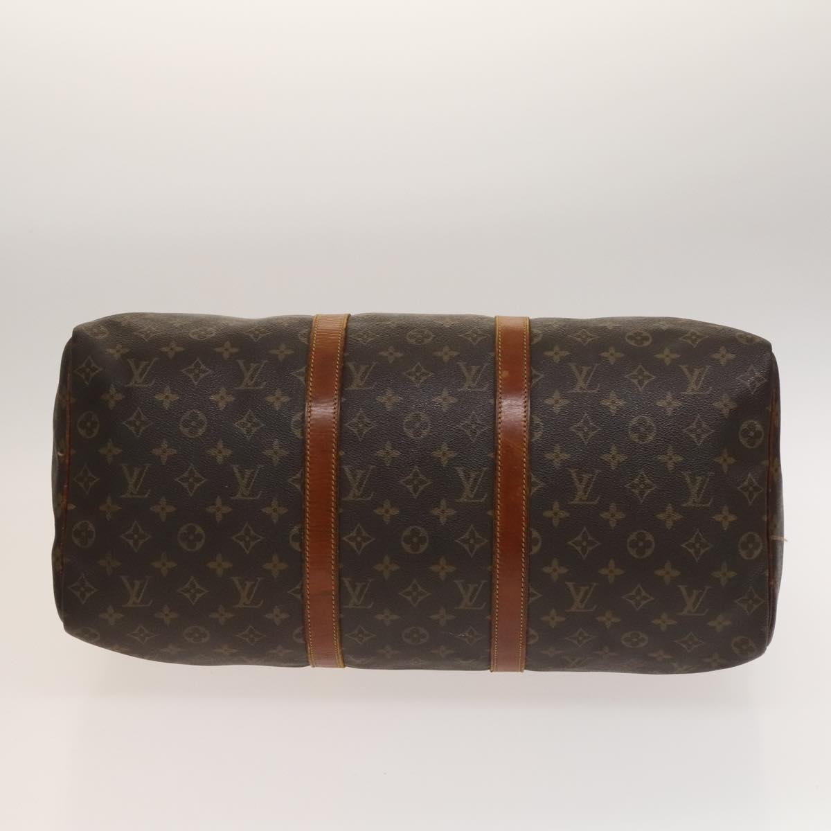 LOUIS VUITTON Monogram Keepall 50 Boston Bag M41426 LV Auth 136517