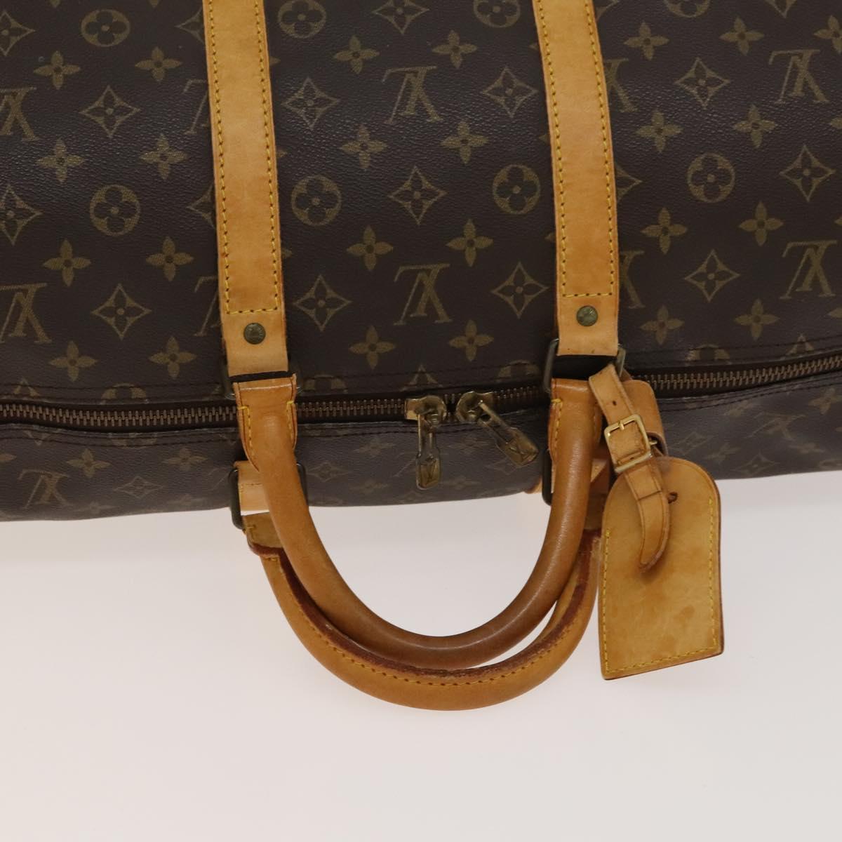 LOUIS VUITTON Monogram Keepall 55 Boston Bag M41424 LV Auth 136519