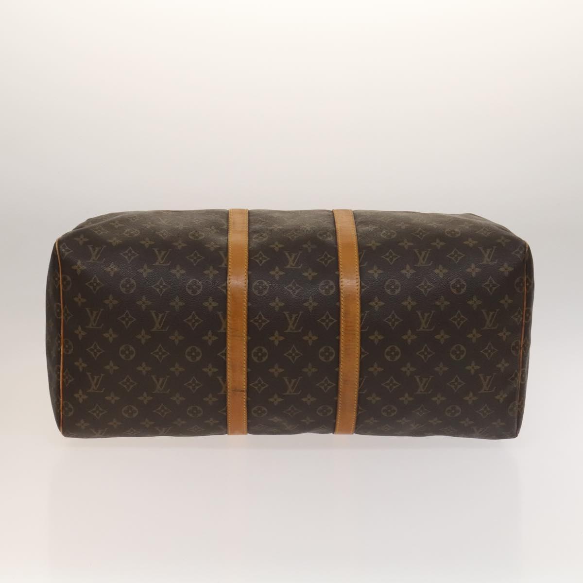 LOUIS VUITTON Monogram Keepall 55 Boston Bag M41424 LV Auth 136519