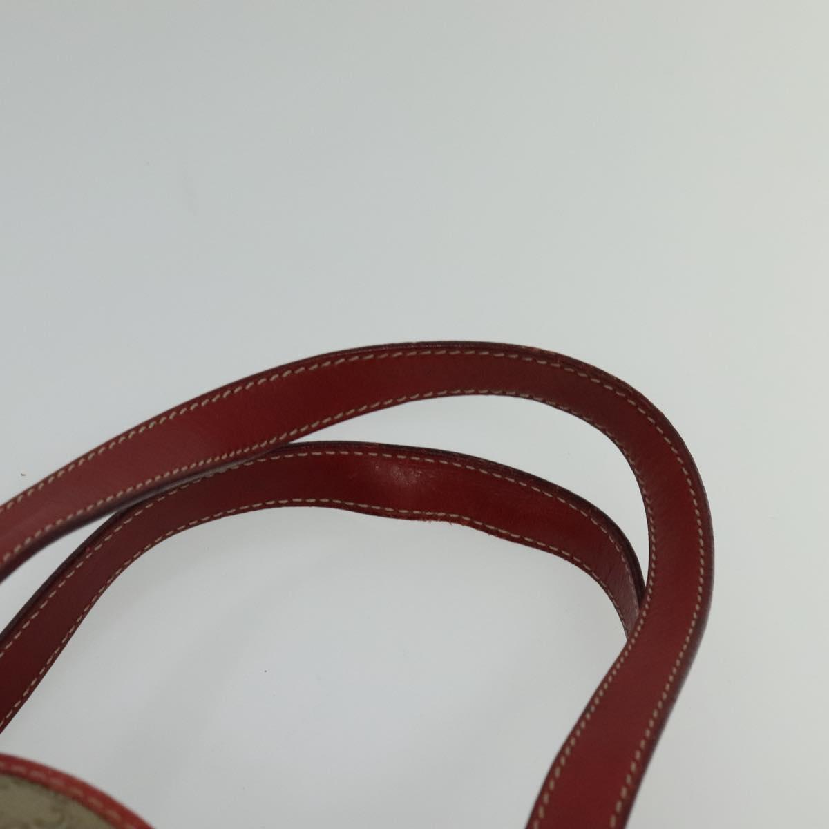 CELINE Macadam Canvas Tote Bag PVC Beige Gold Auth 136536