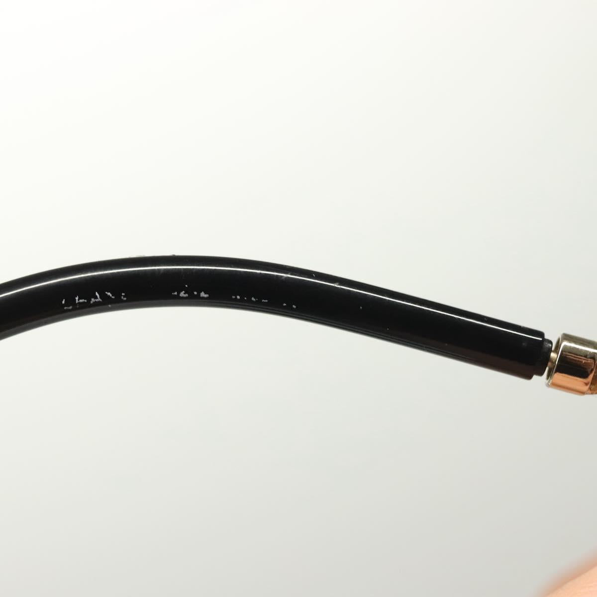 CHANEL Sunglasses metal Silver tone CC Auth 136551M