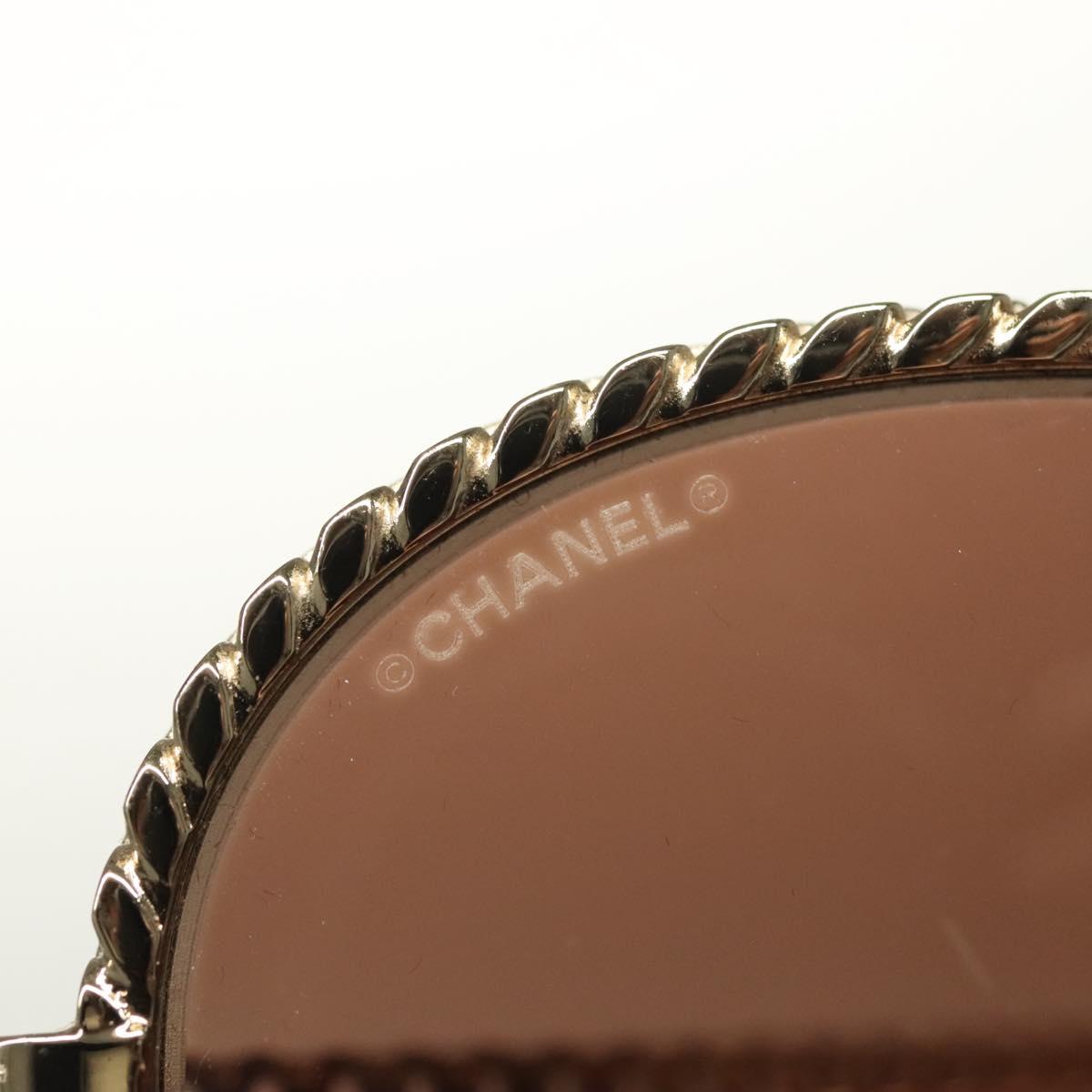 CHANEL Sunglasses metal Silver tone CC Auth 136551M