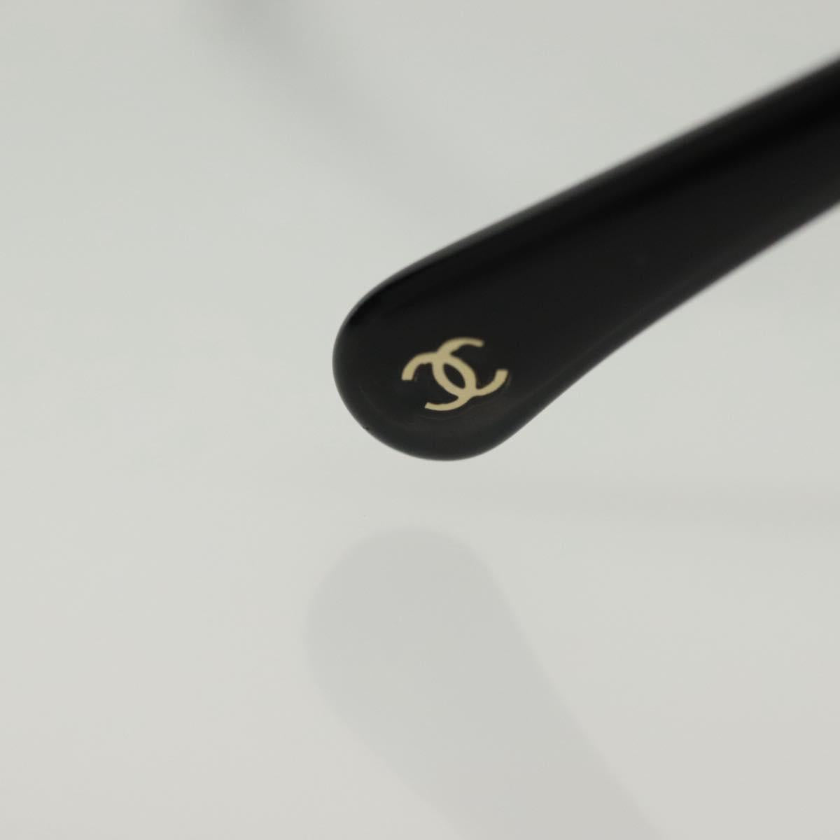 CHANEL Sunglasses metal Silver tone CC Auth 136551M