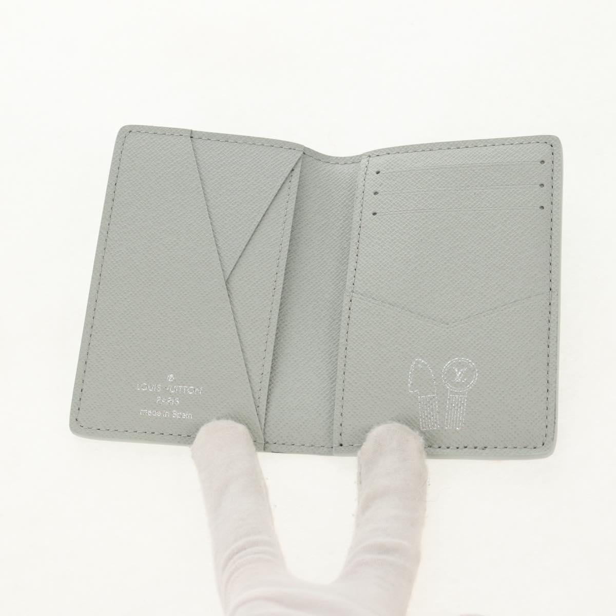 LOUIS VUITTON Multicolor Organizer De Poch Card Case Gray M13910 LV Auth 136560M