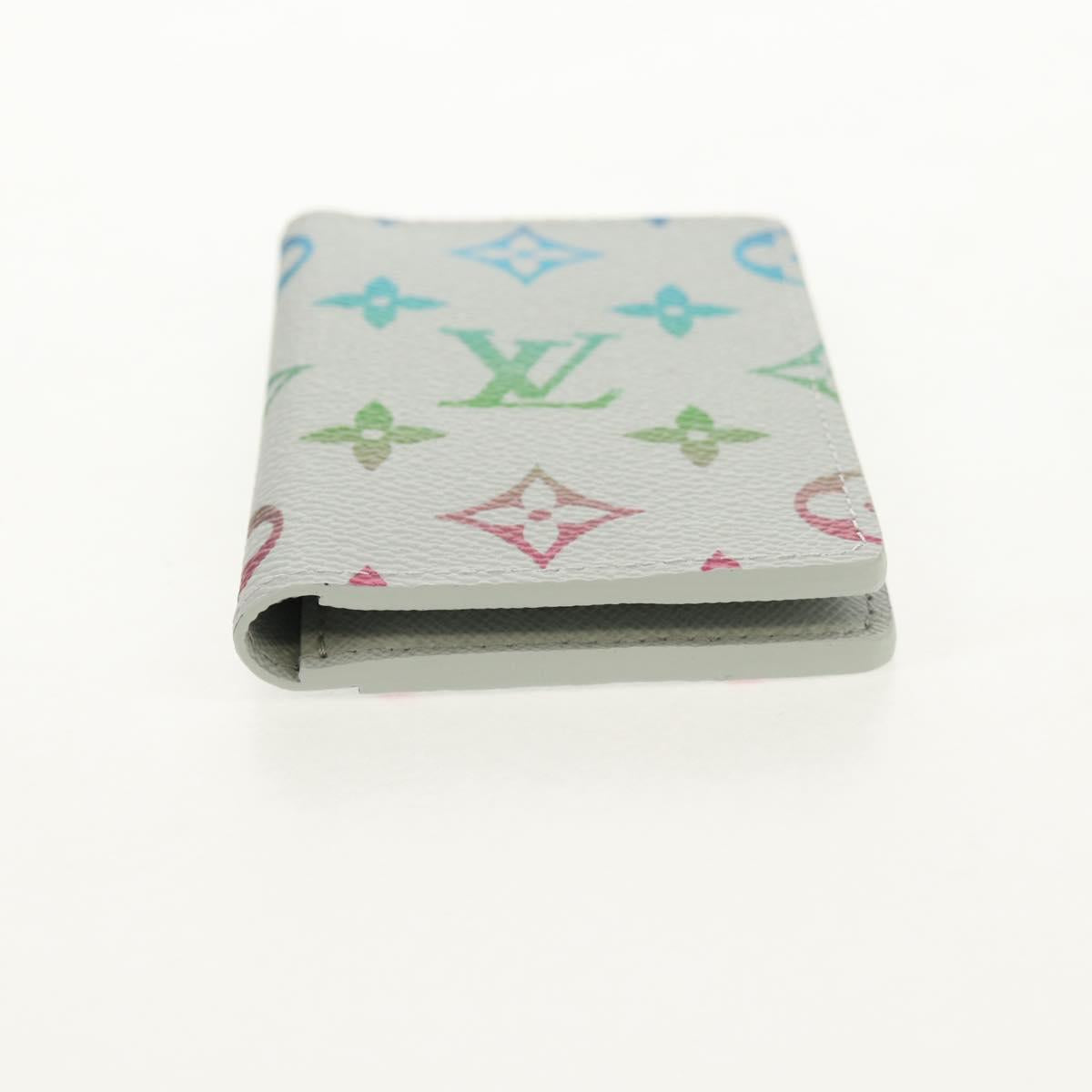 LOUIS VUITTON Multicolor Organizer De Poch Card Case Gray M13910 LV Auth 136560SAM