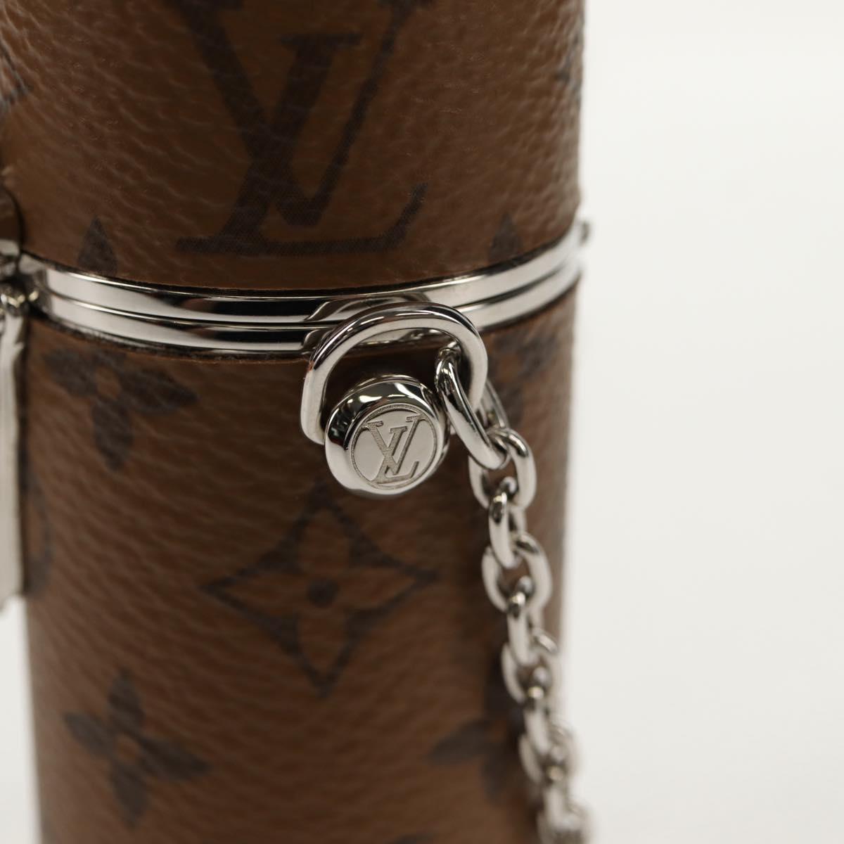 LOUIS VUITTON Monogram Reverse Lipstick Case Cosmetic Pouch MP2407 Auth 136564M