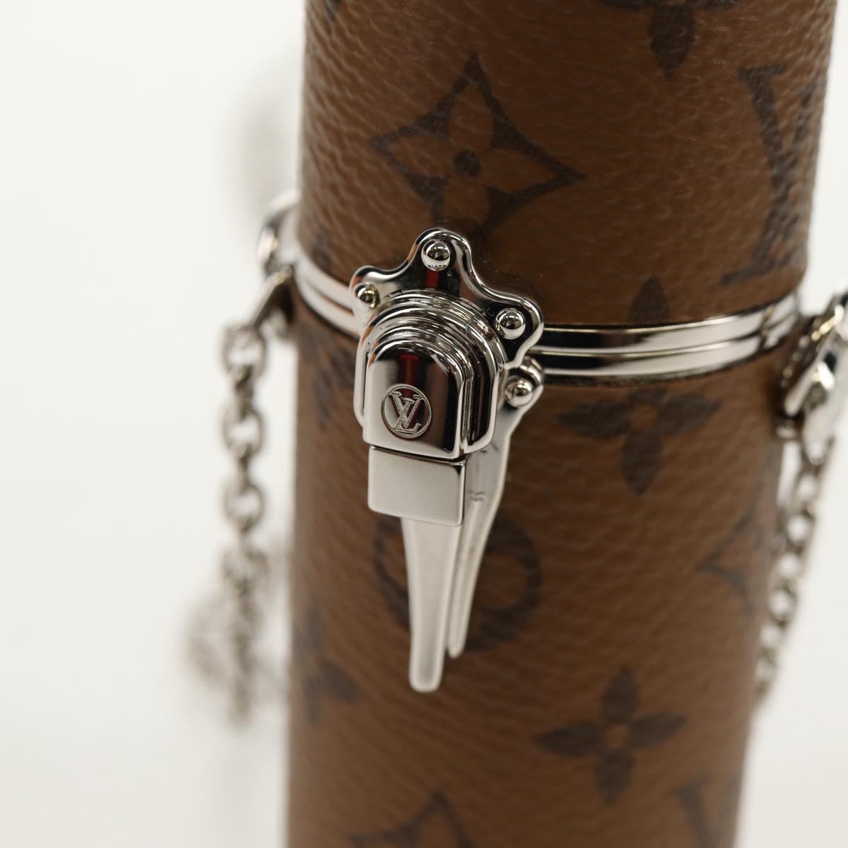 LOUIS VUITTON Monogram Reverse Lipstick Case Cosmetic Pouch MP2407 Auth 136564M