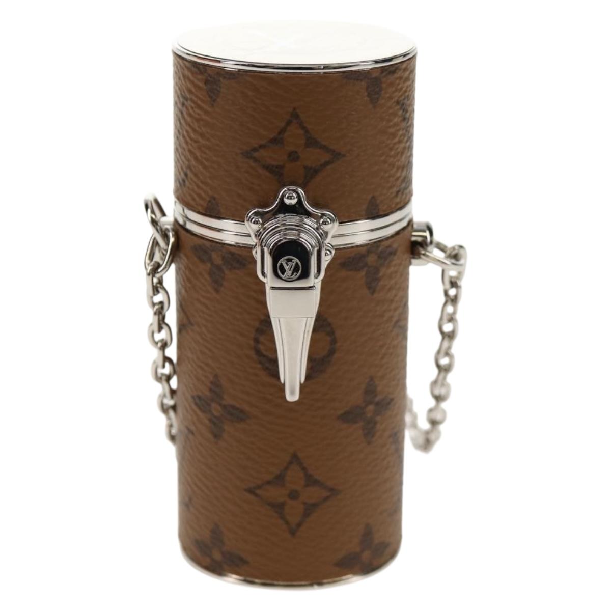 LOUIS VUITTON Monogram Reverse Lipstick Case Cosmetic Pouch MP2407 Auth 136564M