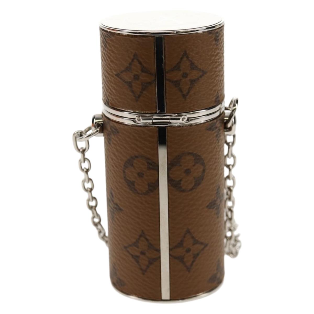 LOUIS VUITTON Monogram Reverse Lipstick Case Cosmetic Pouch MP2407 Auth 136564M