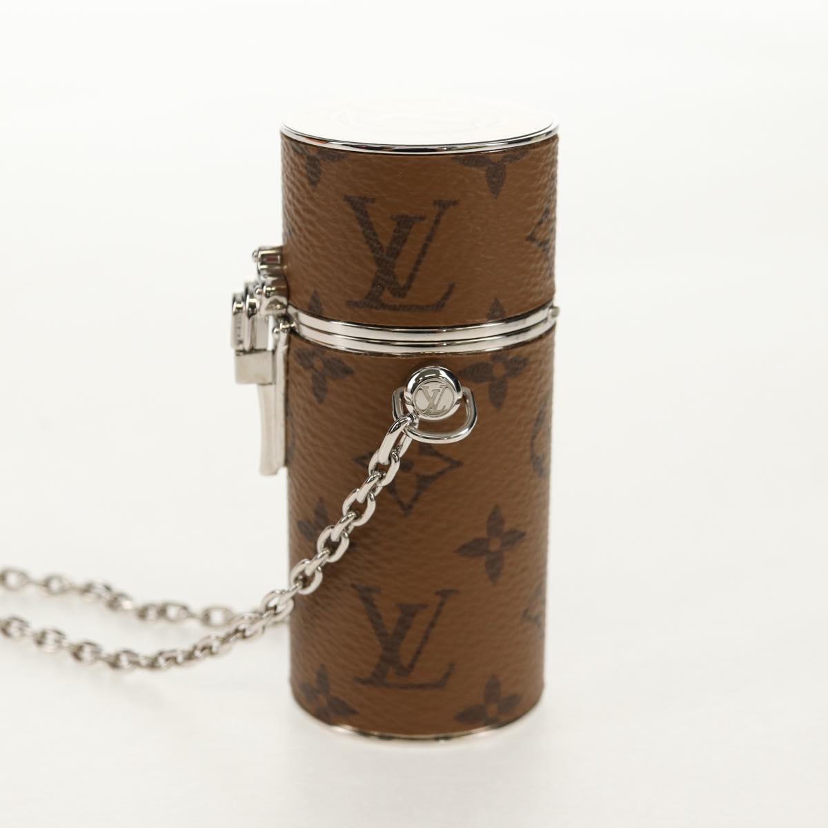 LOUIS VUITTON Monogram Reverse Lipstick Case Cosmetic Pouch MP2407 Auth 136564M