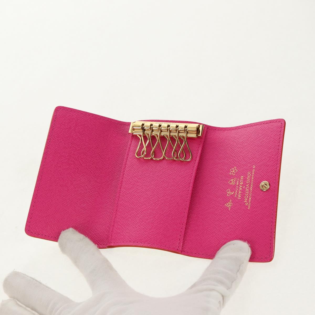 LOUIS VUITTON Multicolor LVxTM Multicles 6 Key Case White M14092 LV Auth 136566M