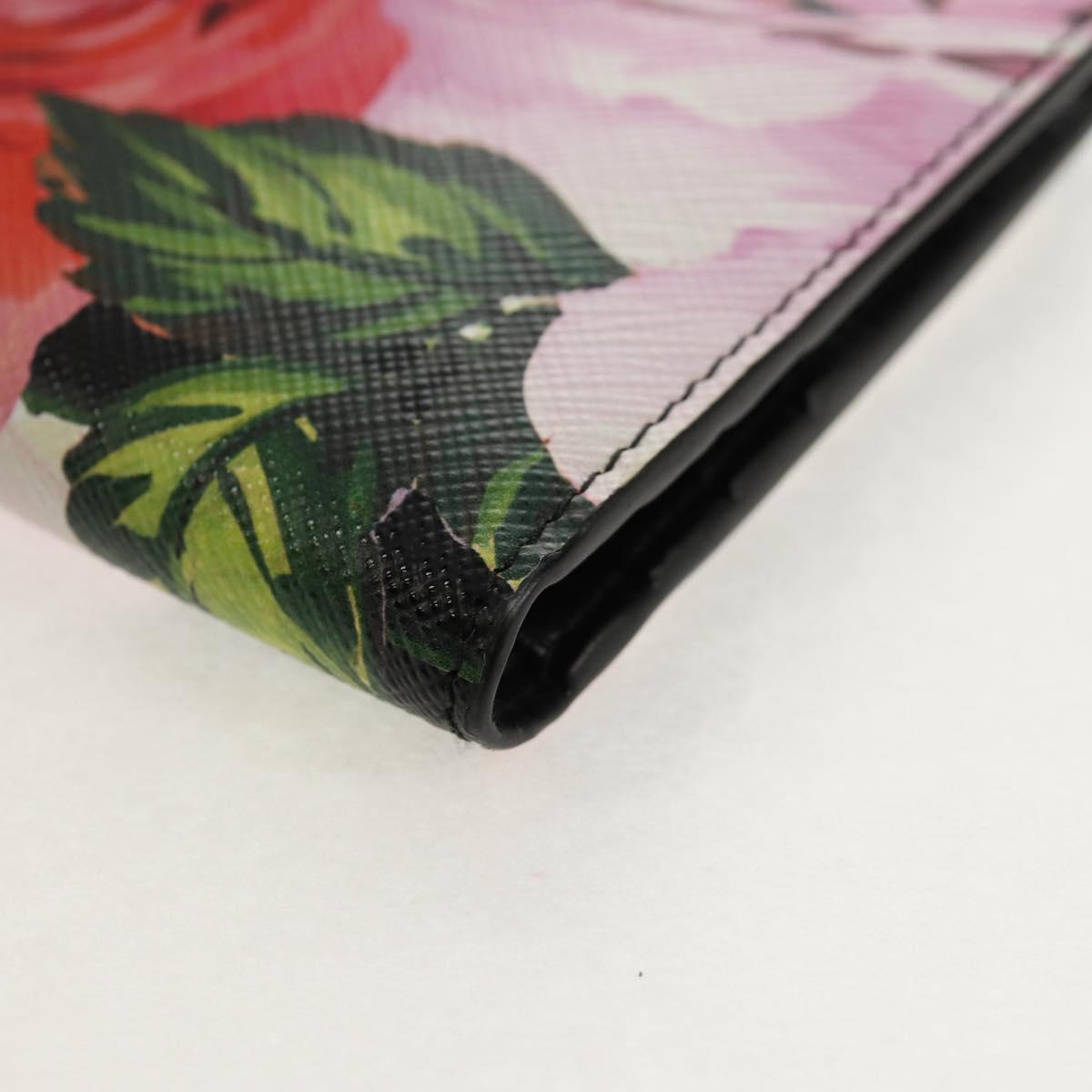 PRADA Bifold Wallet Leather Pink Auth 136570V