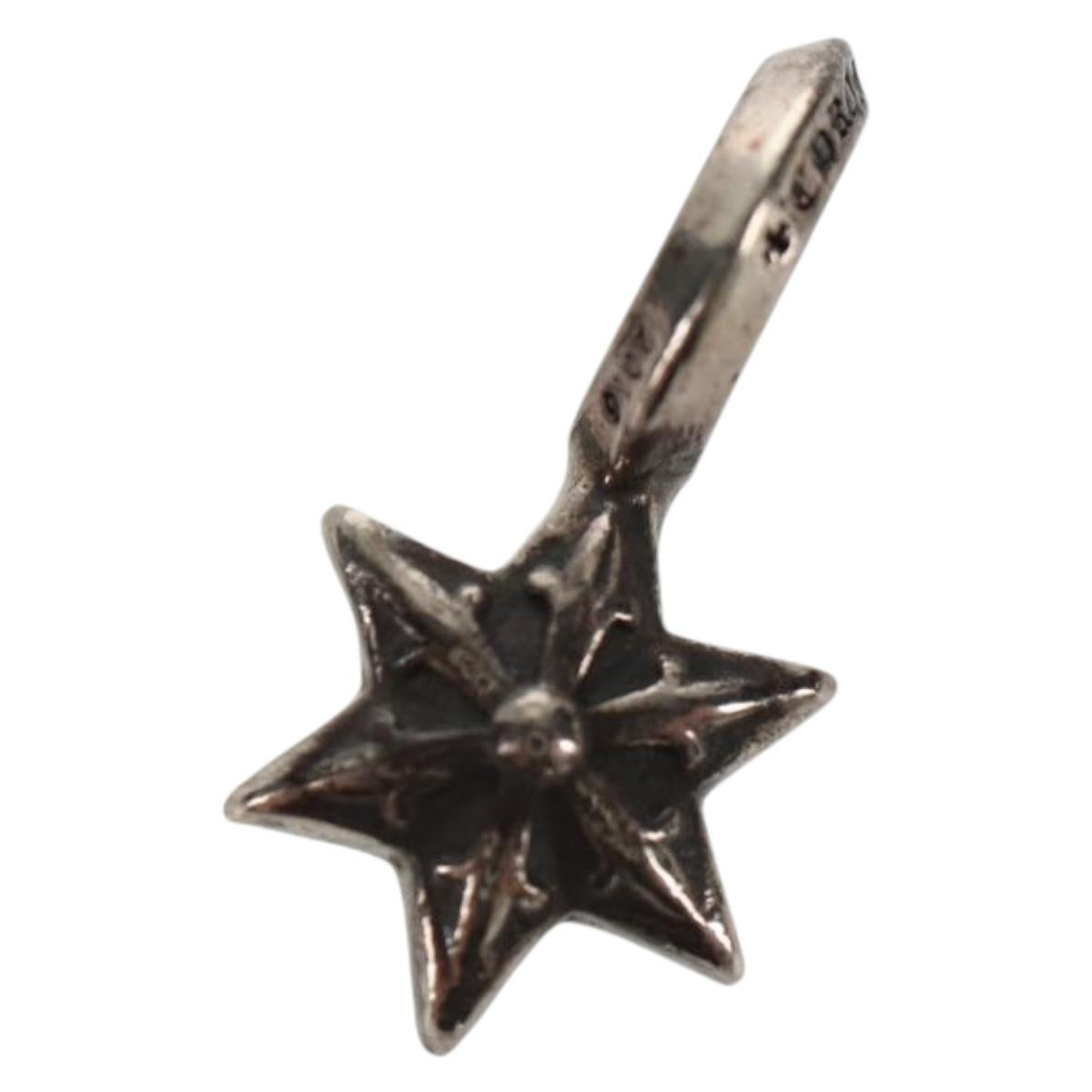 Chrome Hearts Stack Star Charm Ag925 Silver Auth 136575M