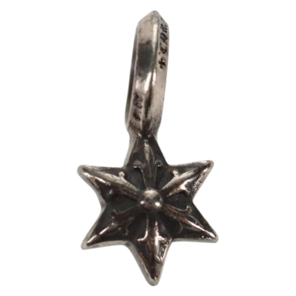Chrome Hearts Stack Star Charm Ag925 Silver Auth 136575M