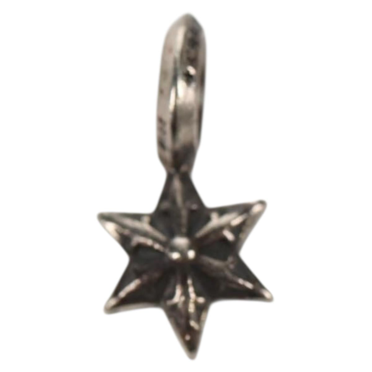 Chrome Hearts Stack Star Charm Ag925 Silver Auth 136575M