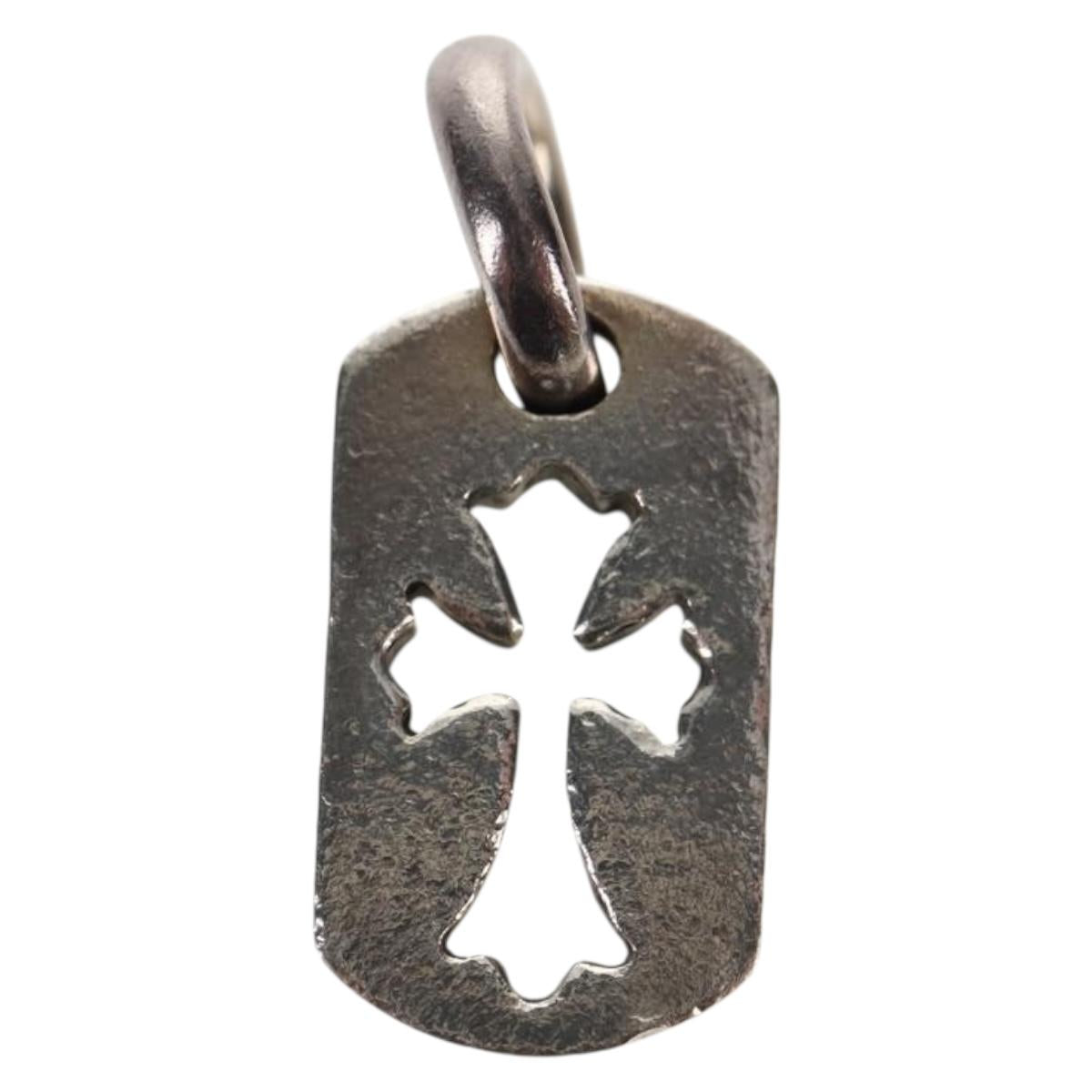 Chrome Hearts Tiny Cut Out Cross Charm Ag925 Silver Auth 136577M