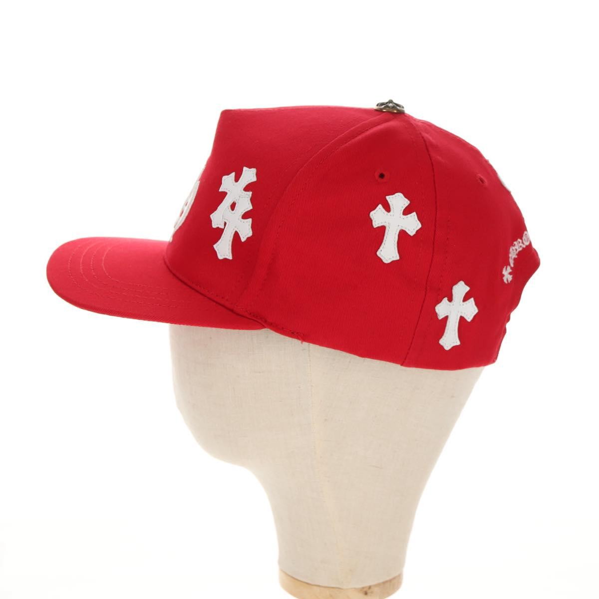 Chrome Hearts Baseball Cap Cotton Red Auth 136578M
