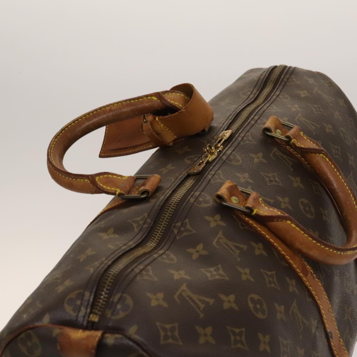 LOUIS VUITTON Monogram Keepall 50 Boston Bag M41426 LV Auth 136581
