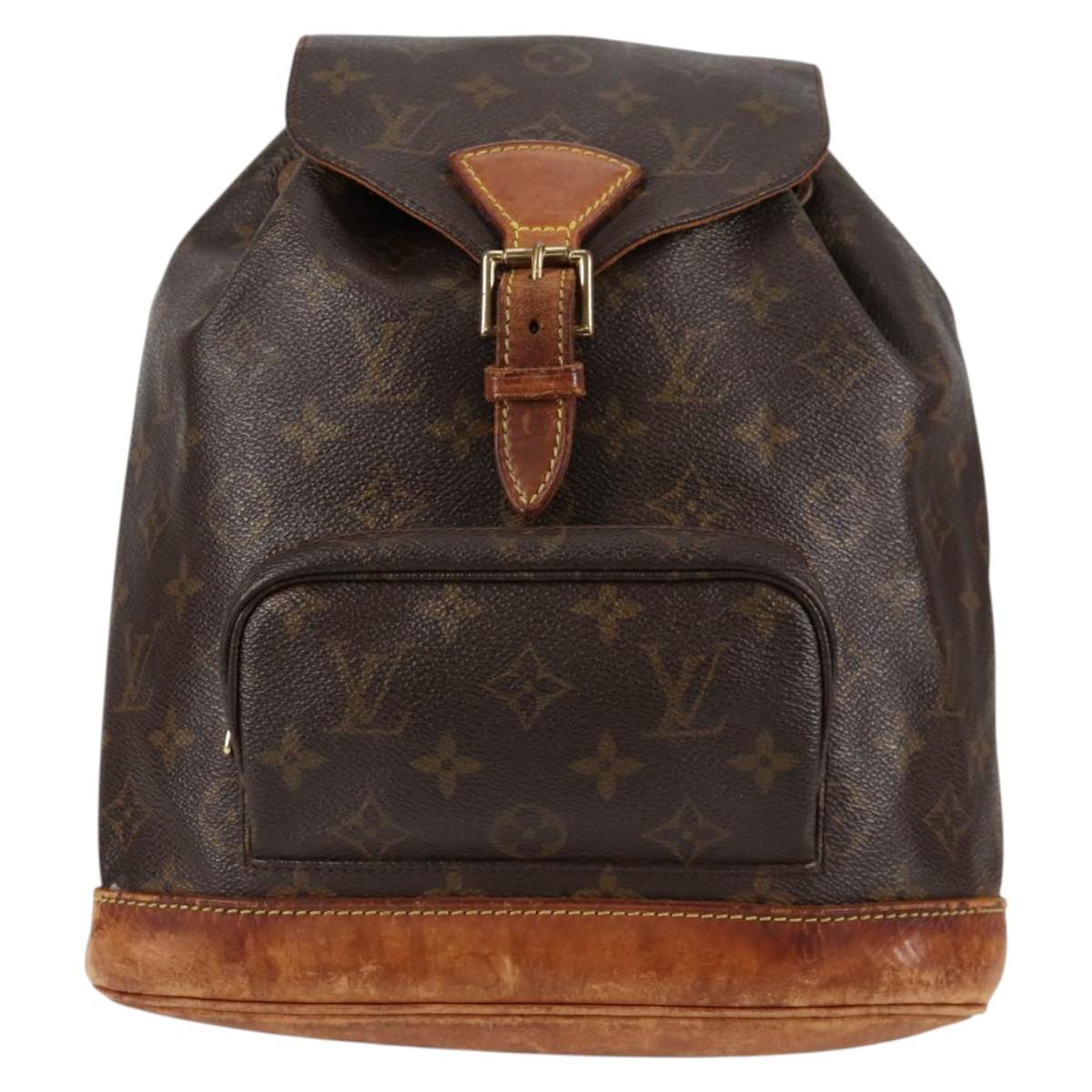 LOUIS VUITTON Monogram Montsouris MM Backpack M51136 LV Auth 136582