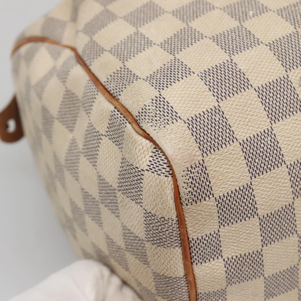 LOUIS VUITTON Damier Azur Speedy 30 Hand Bag N41533 LV Auth 136584