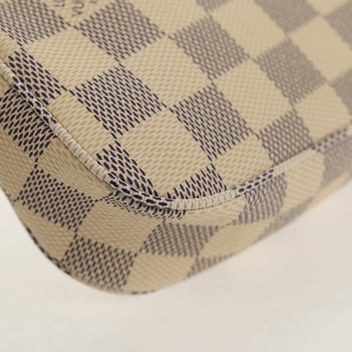 LOUIS VUITTON Damier Azur Pochette Accessoires Pouch N51986 LV Auth 136598M