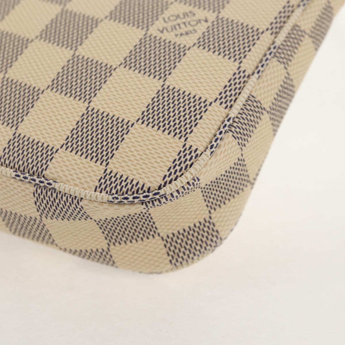 LOUIS VUITTON Damier Azur Pochette Accessoires Pouch N51986 LV Auth 136598M