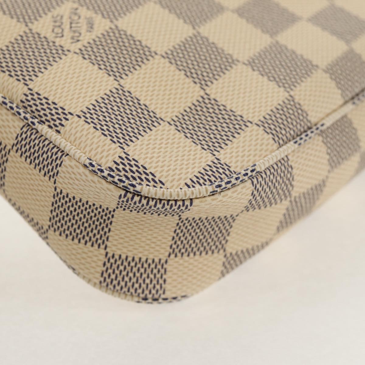 LOUIS VUITTON Damier Azur Pochette Accessoires Pouch N51986 LV Auth 136598M