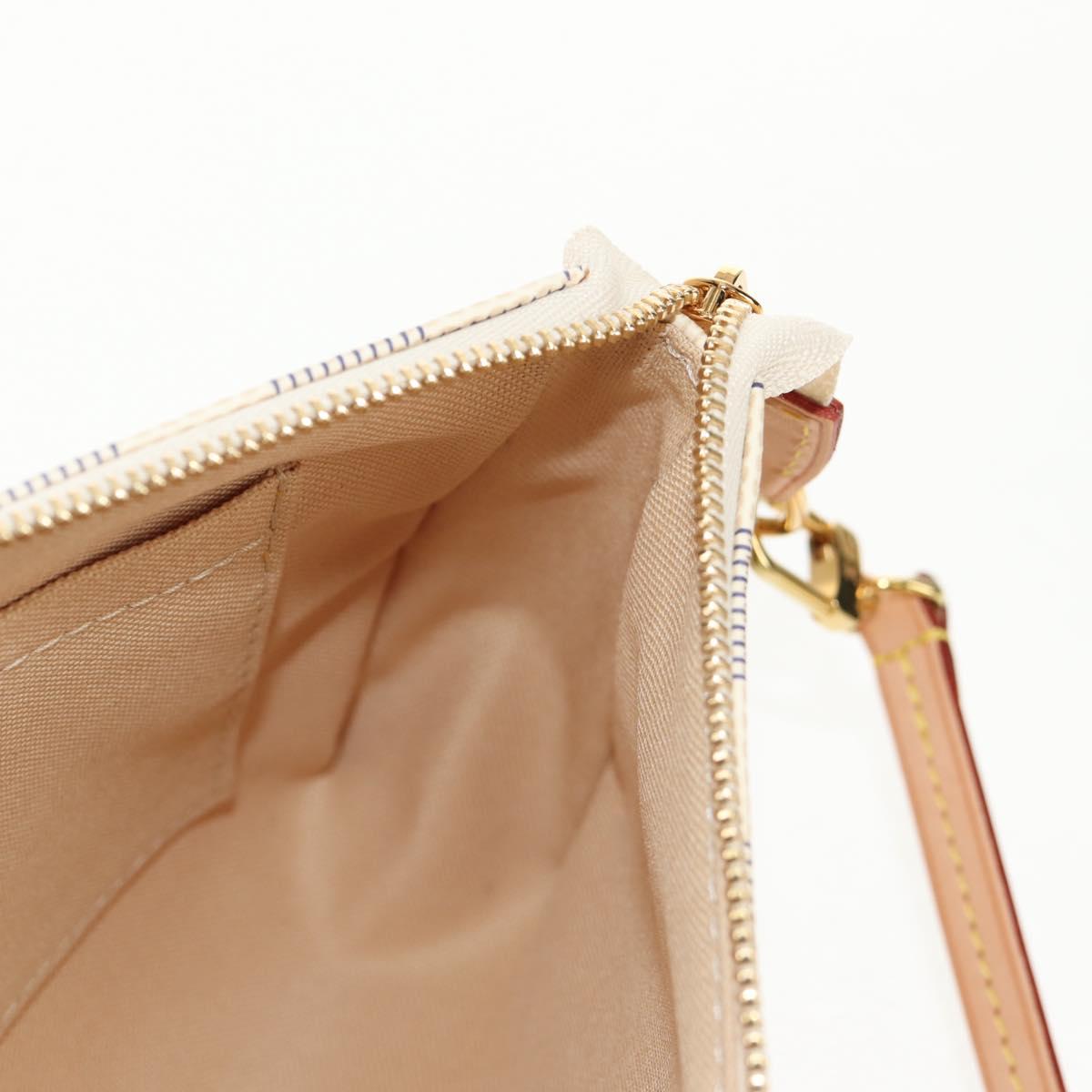 LOUIS VUITTON Damier Azur Pochette Accessoires Pouch N51986 LV Auth 136598M