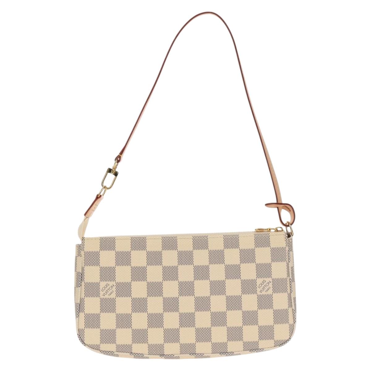 LOUIS VUITTON Damier Azur Pochette Accessoires Pouch N51986 LV Auth 136598M