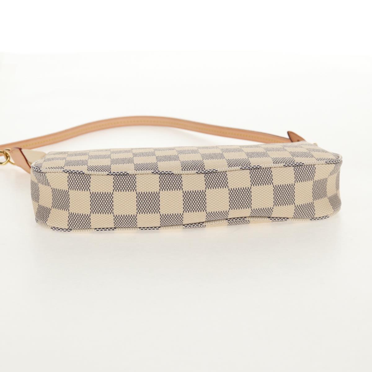 LOUIS VUITTON Damier Azur Pochette Accessoires Pouch N51986 LV Auth 136598M