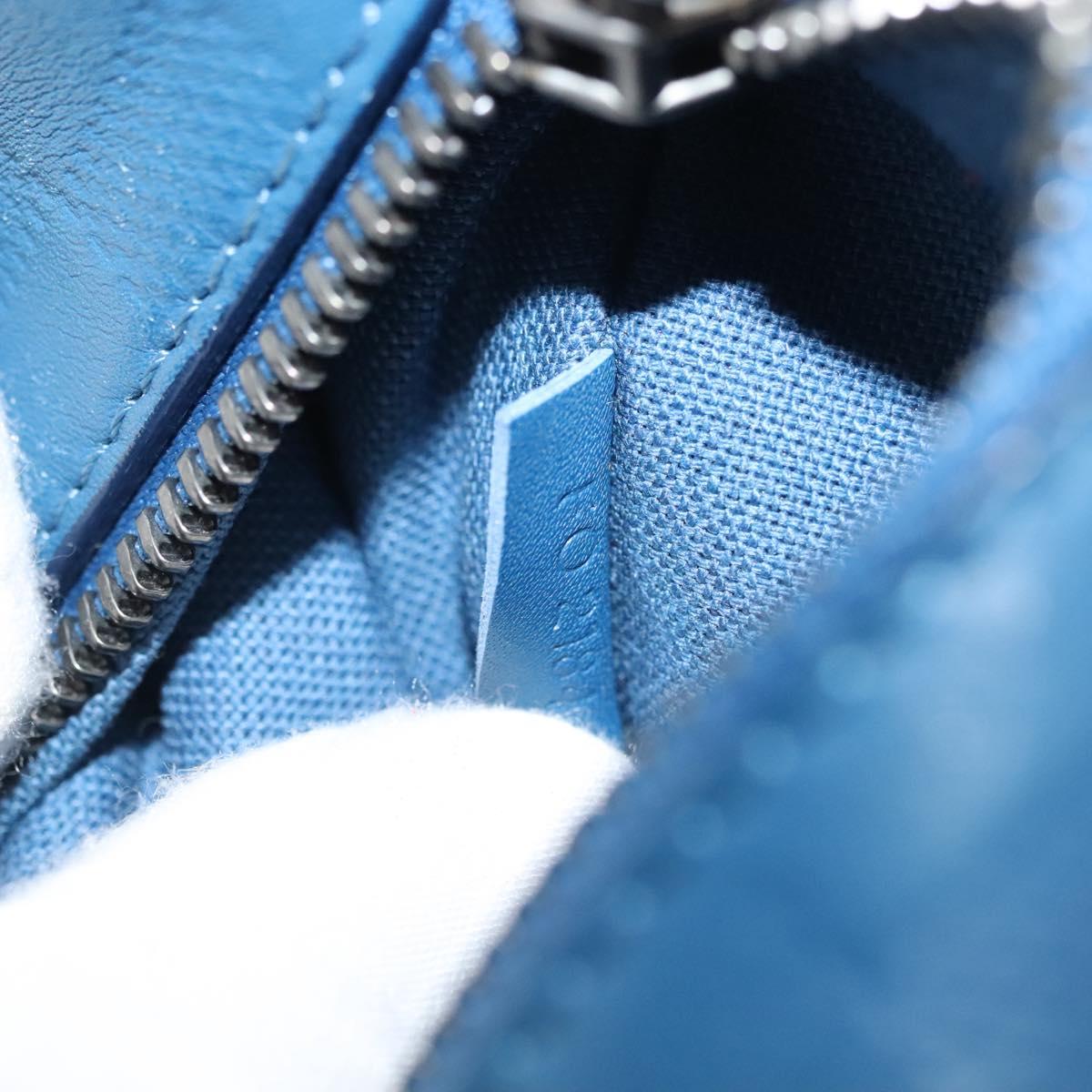 LOUIS VUITTON Damier Infini Ambreil Bag Leather Blue N41354 LV Auth 136610