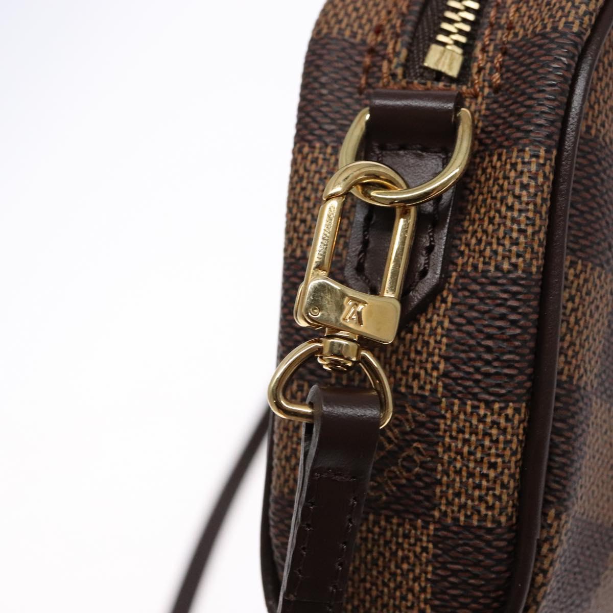 LOUIS VUITTON Damier Ebene Pochette Ipanema Shoulder Bag N51296 LV Auth 136613V