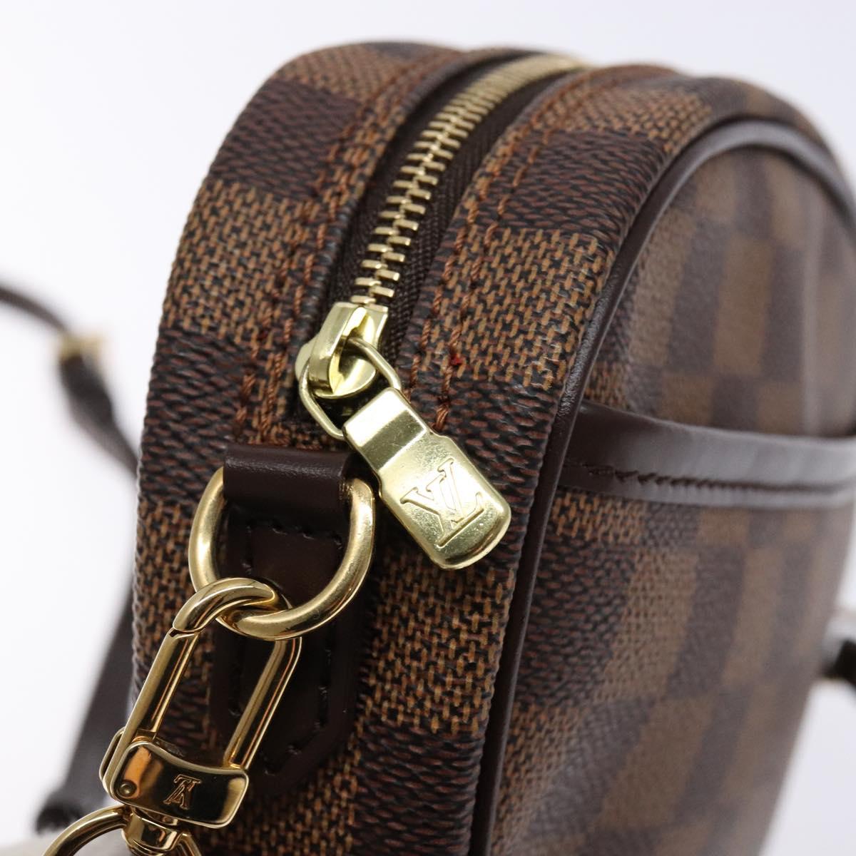 LOUIS VUITTON Damier Ebene Pochette Ipanema Shoulder Bag N51296 LV Auth 136613V