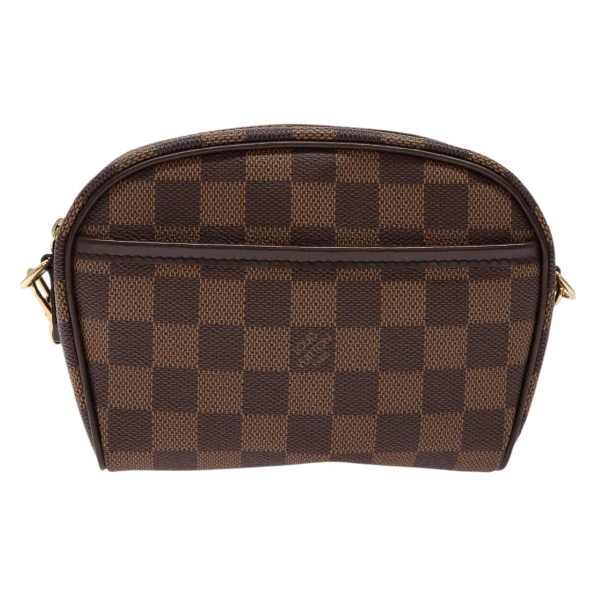 LOUIS VUITTON Damier Ebene Pochette Ipanema Shoulder Bag N51296 LV Auth 136613V