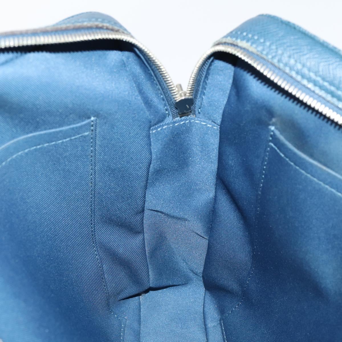 LOUIS VUITTON Taiga Porte Documents Voyage PM Bag 2way Blue M30639 Auth 136614