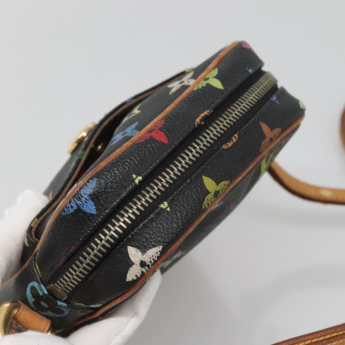 LOUIS VUITTON Monogram Multicolor Lift Shoulder Bag Black M40056 LV Auth 136621