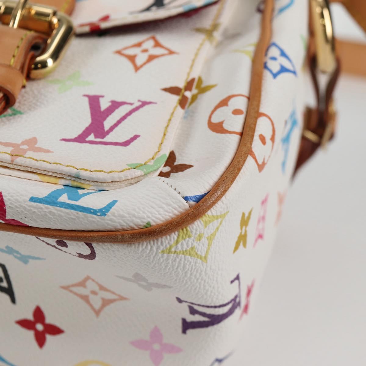 LOUIS VUITTON Monogram Multicolor Lodge GM Bag White M40051 Auth 136625V